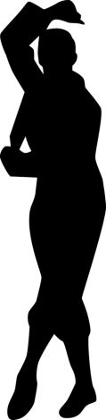 Male Flamenco Dancer Silhouette Outline Svg Vector, Free Vectors File